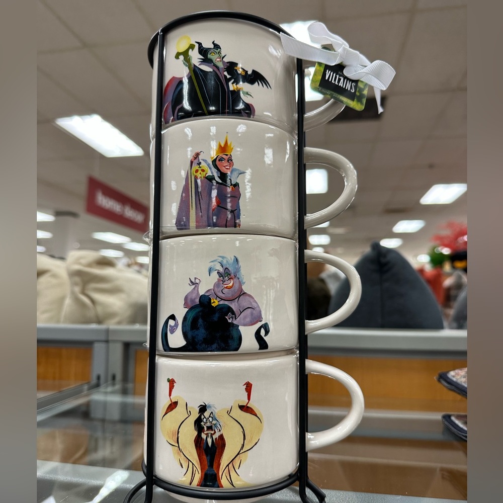 New Rae Dunn Villains stacked mug set